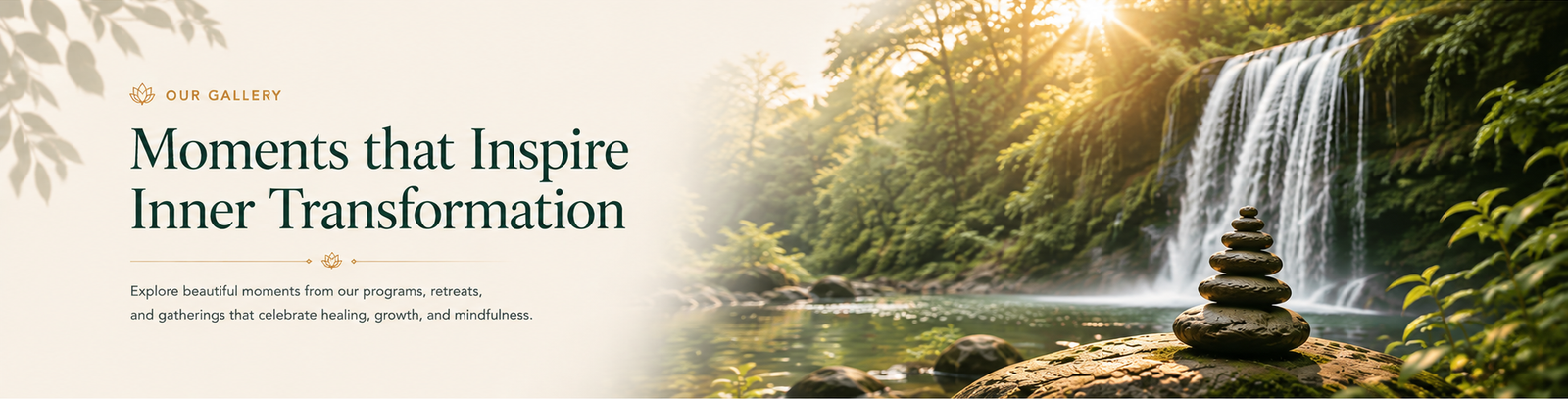 Our Gallery — Moments that Inspire Inner Transformation. Explore beautiful moments from our programs, retreats, and gatherings that celebrate healing, growth, and mindfulness.